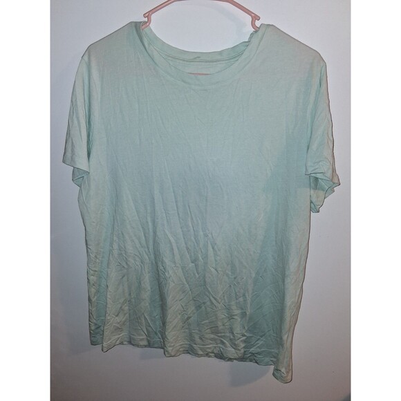 A New Day Mint Short Sleeve Blouse Sz XXL - Picture 1 of 2